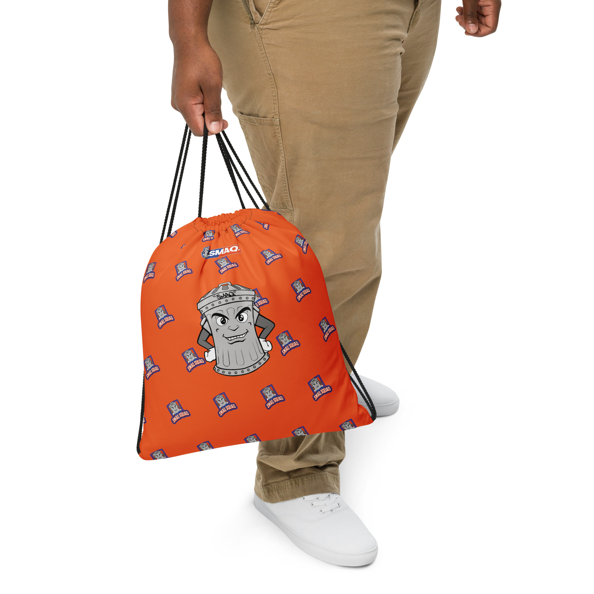 SMAQ Bag Orange Drawstring bag