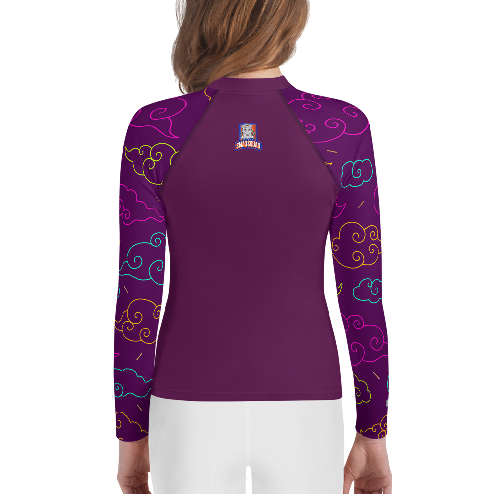SMAQ Color Clouds So Fly Youth Rash Guard