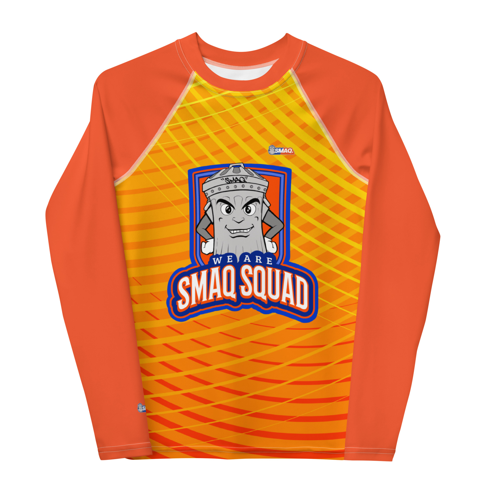SMAQ SQUAD Orange Youth Rash Guard