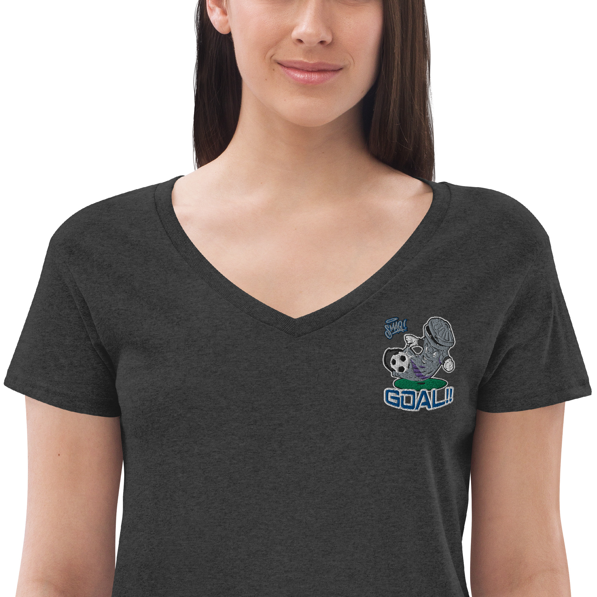 Women’s recycled v-neck t-shirt