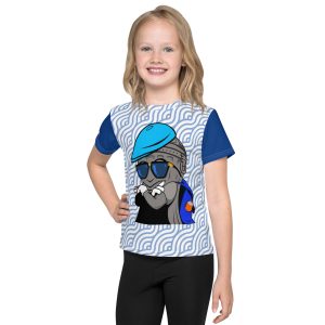 Wavy Blue Design t-shirt for Kids | SMAQ SQUAD Kids