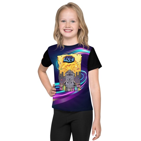 Neon Love Design T-Shirt for Kids| SMAQ SQUAD